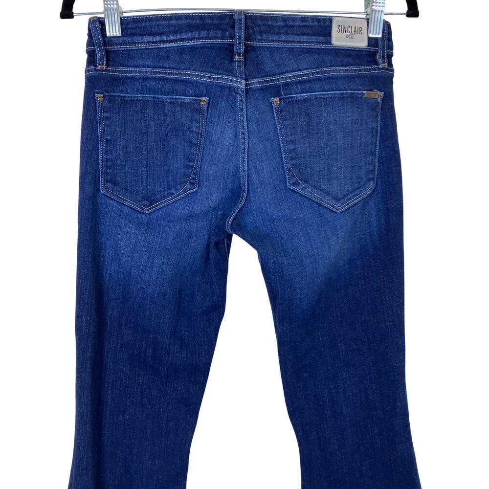 Sinclair MFGRP ‘Ellis’ Low Rise Flared Jeans Dark Wash Sz 27 Y2K USA Made - Picture 5 of 16